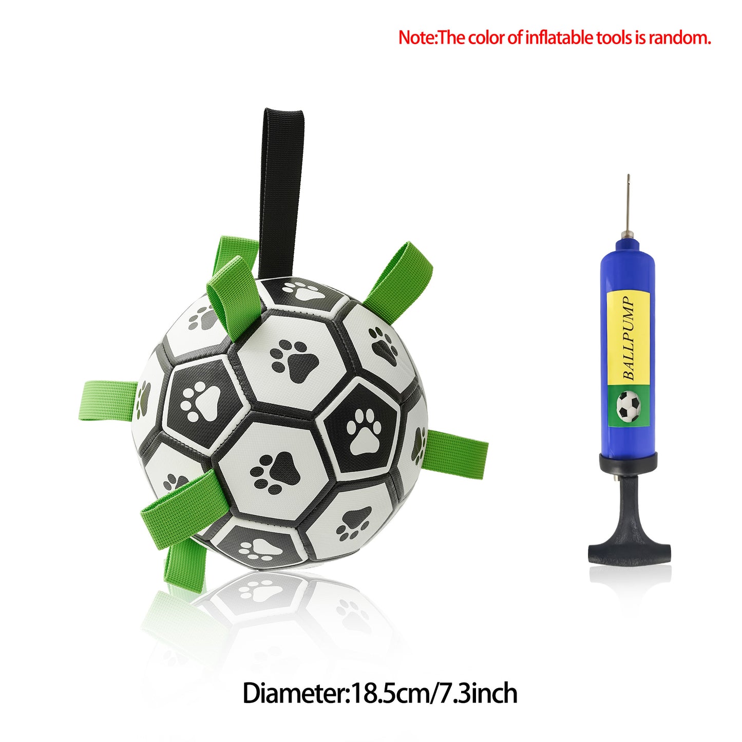 EcoTail™ Interactive Dog Soccer Ball – Durable Outdoor Training & Play Toy for Medium & Large Dogs (EcoSafe)