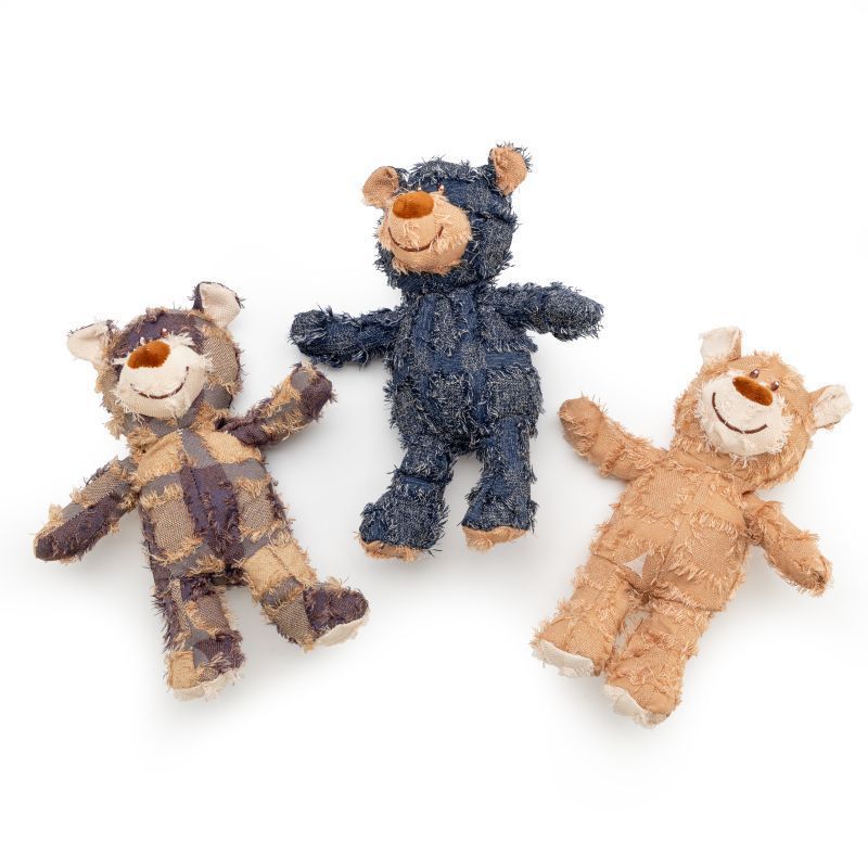 EcoTail Indestructible Squeaky Bear Toy – Heavy Chewers