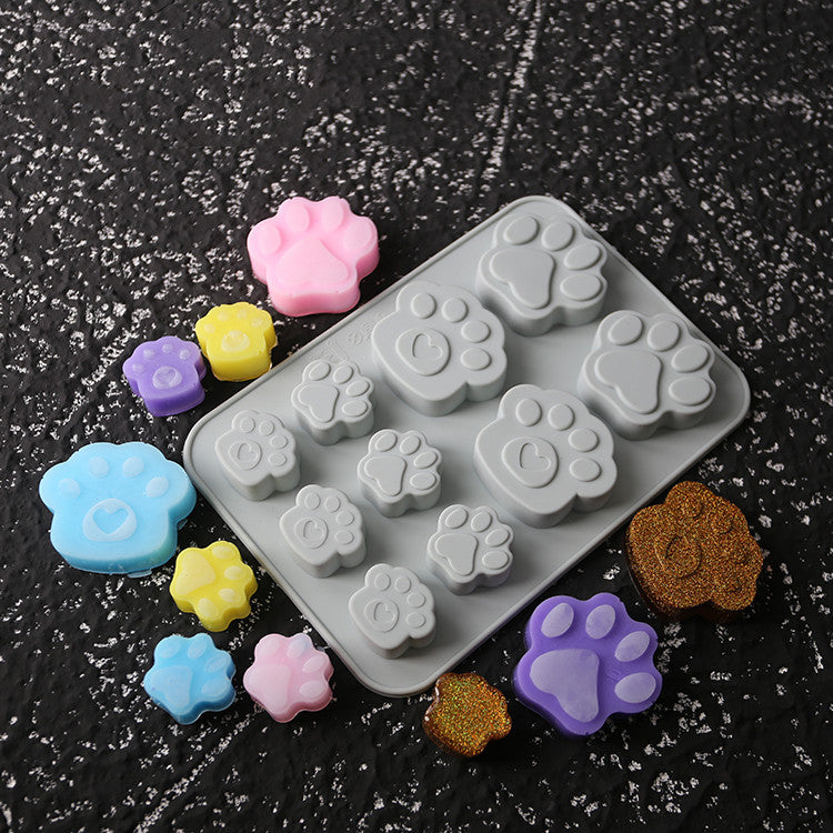EcoTail Dog Paw Silicone Mold