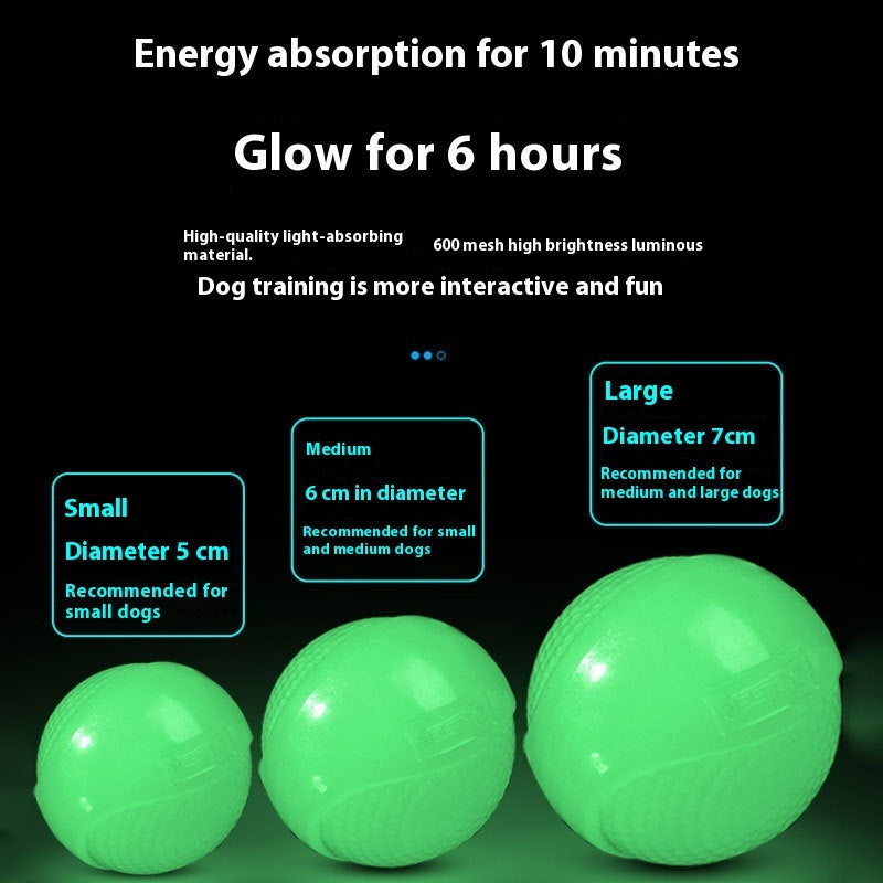 EcoTail™ Glow Ball – Elastic Chew & Play Toy for Dogs