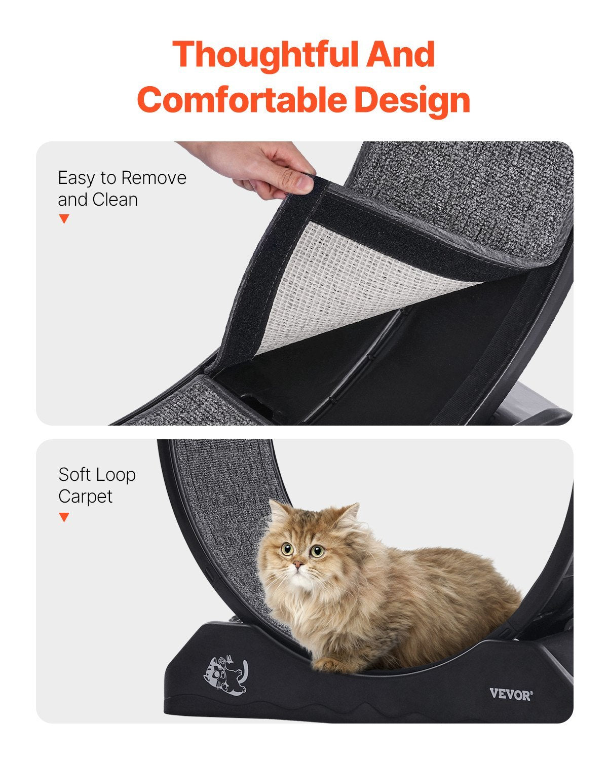 EcoTail™ Cat Exercise Wheel – Quiet Indoor Running Treadmill (31.5”)