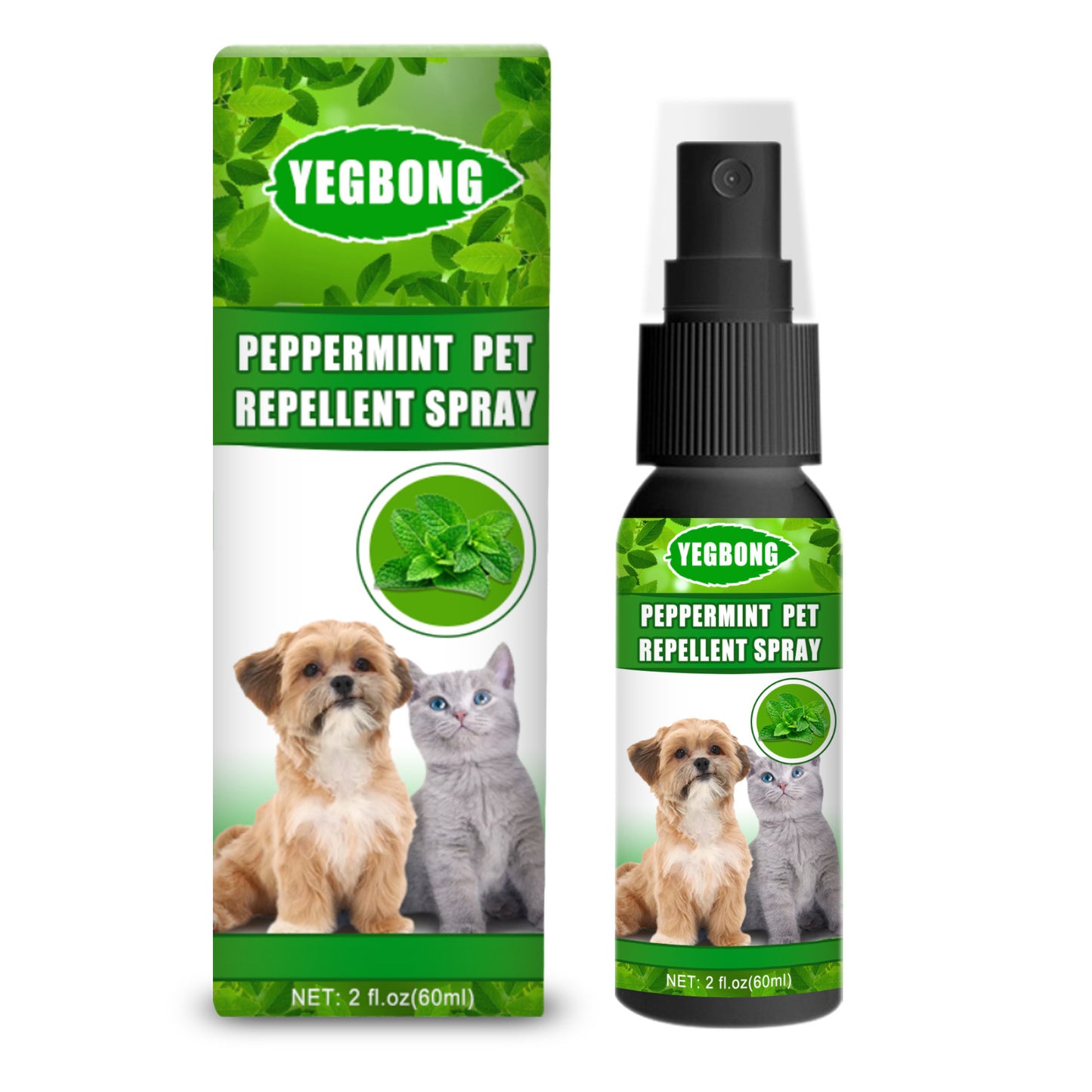 EcoTail™ Mint Pet Dog & Cat Anti-Fungal Spray (EcoSafe)