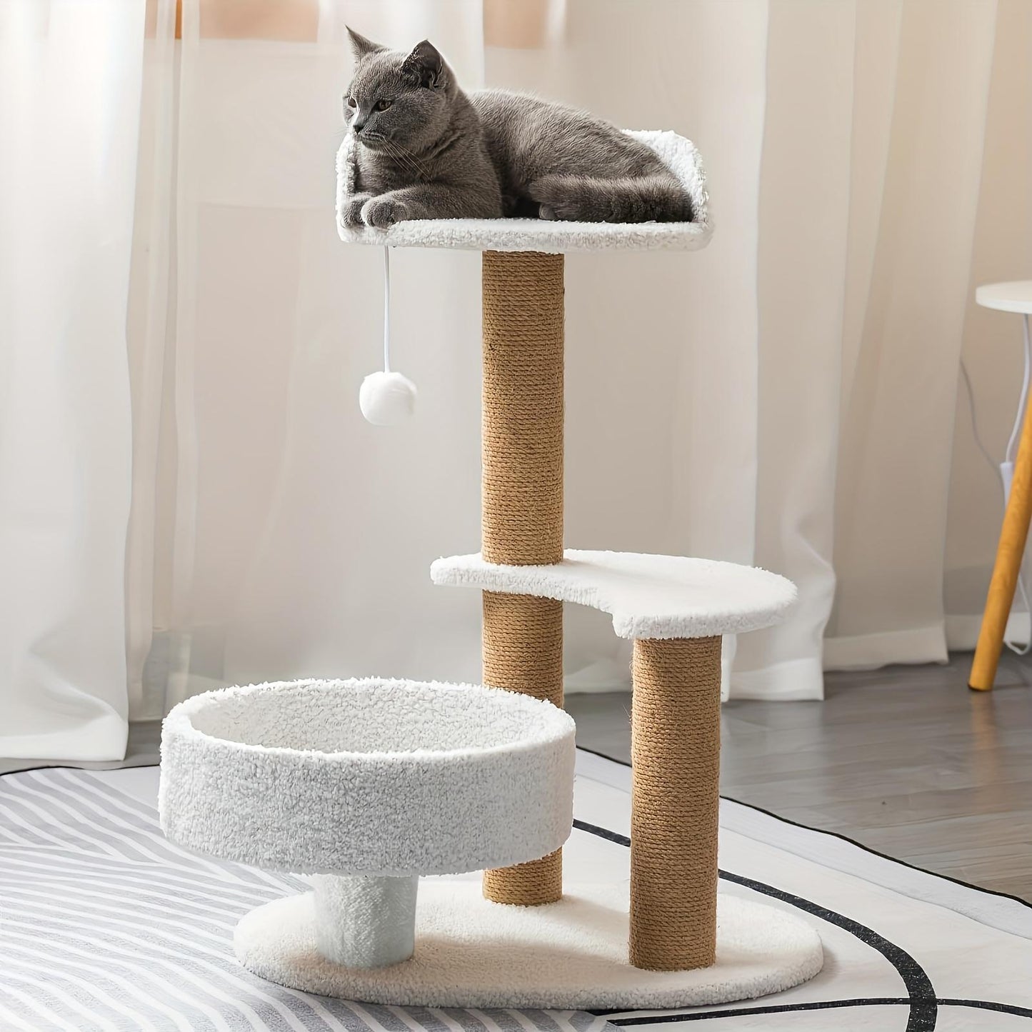 EcoTail Cat Tree Tower – Multi-Layer with Scratching Post