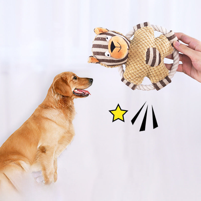 EcoTail Cotton Rope Dog Toy – Teeth Cleaner & Trainer