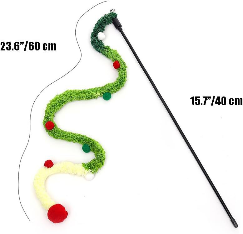 EcoTail Cat Teaser Wand – Plush Interactive Toy