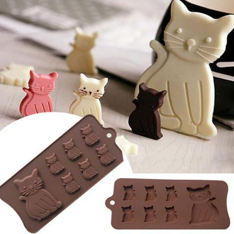 EcoTail Silicone Kitten Treat Mold – Reusable Non-Toxic Pet Baking Tray