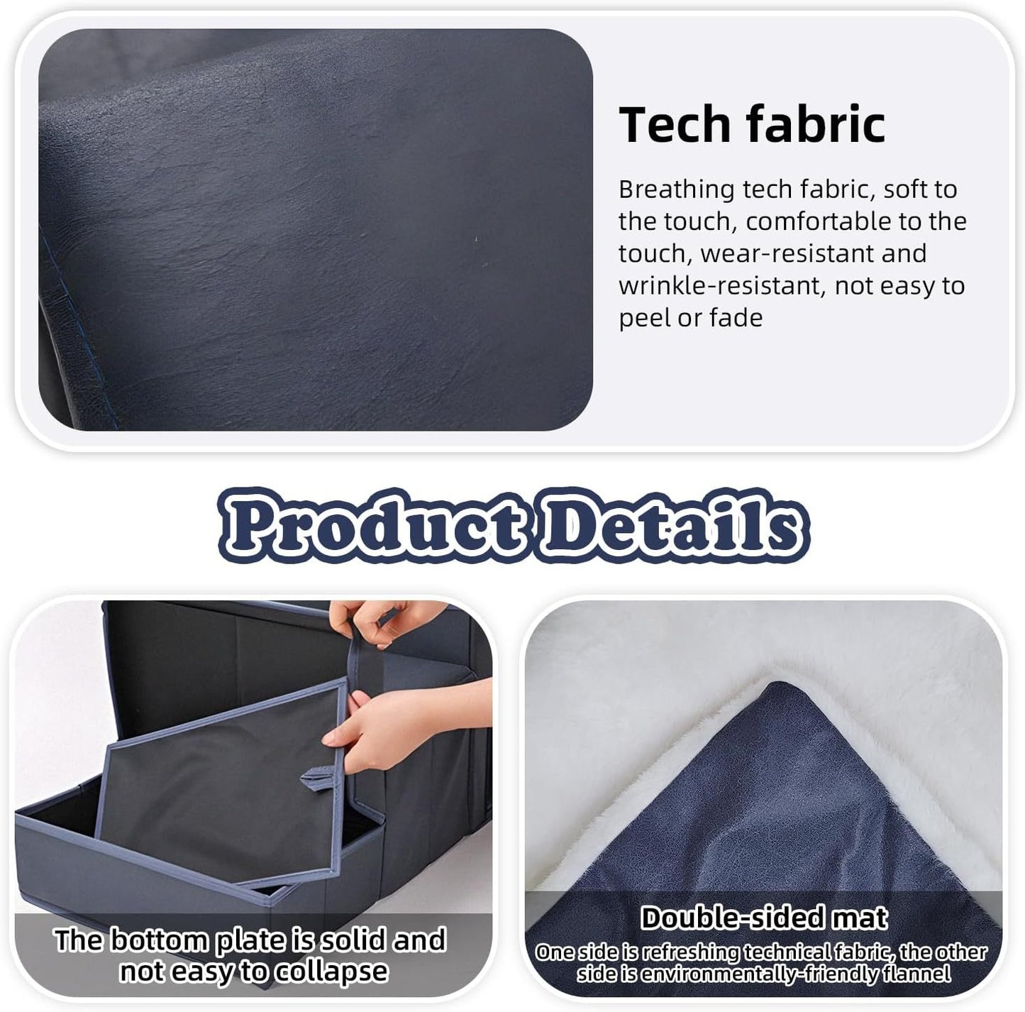 EcoTail™ Foldable Dog Stairs – 3-Step Storage Ramp