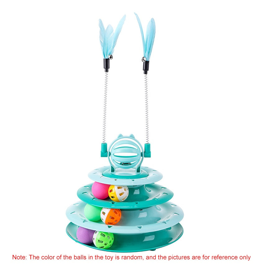 EcoTail™ Interactive Cat Ball Puzzle Toy – Indoor Fun