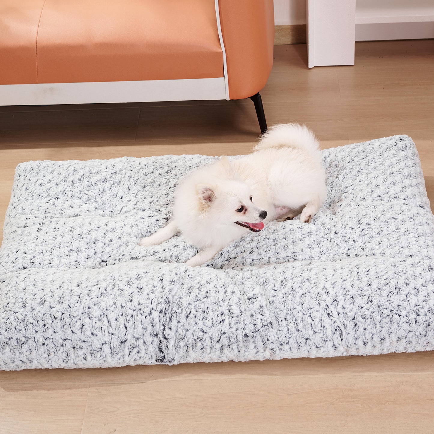 EcoTail Cozy Velvet Dog Bed – Thickened Soft Kennel Mat