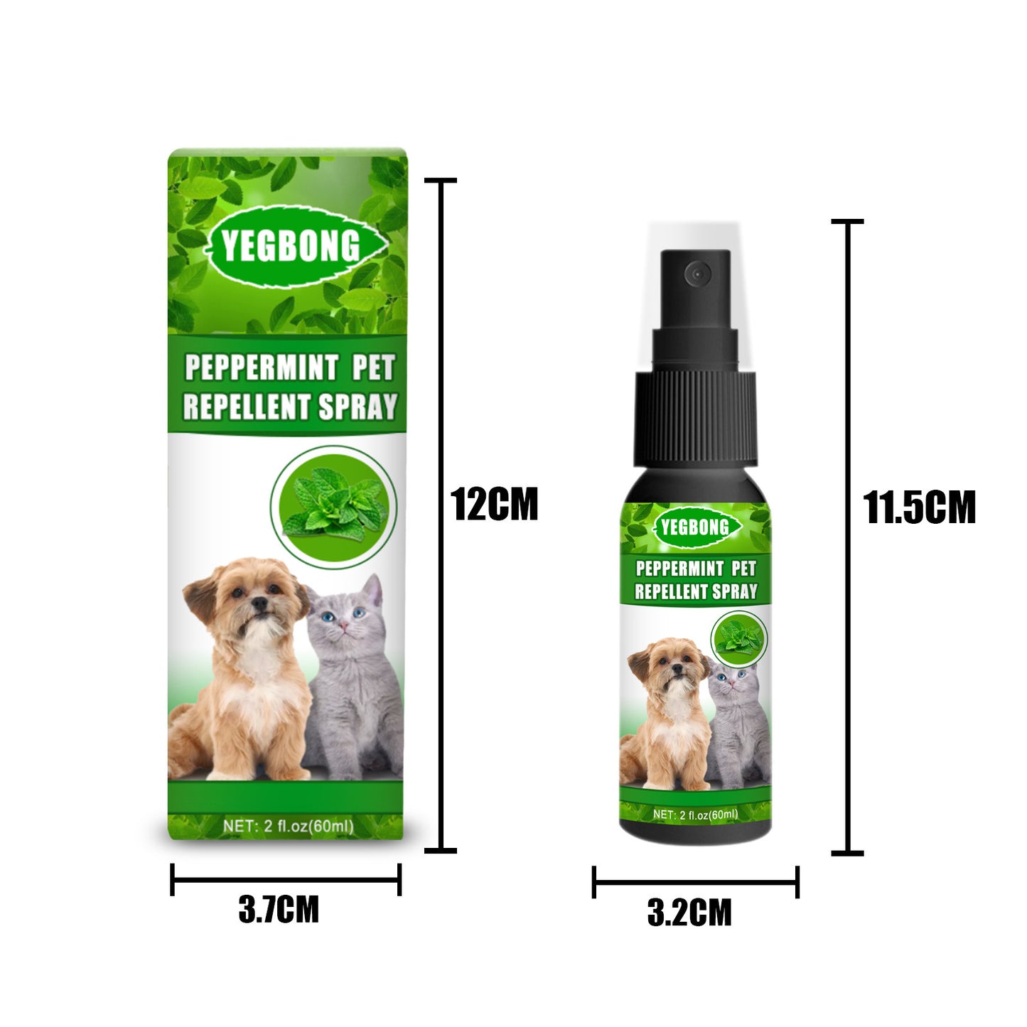 EcoTail™ Mint Pet Dog & Cat Anti-Fungal Spray (EcoSafe)