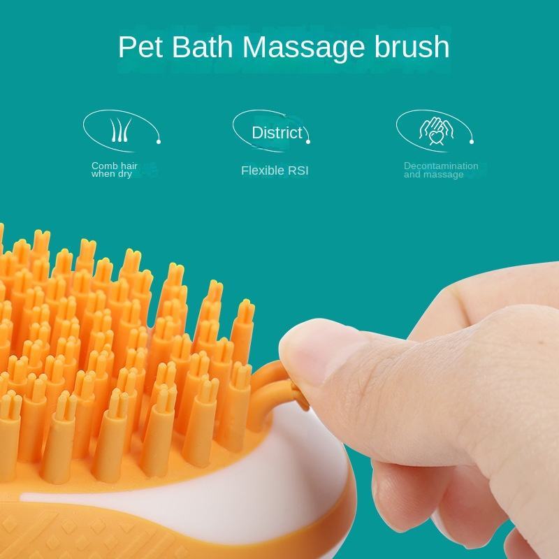 EcoTail™ 2-in-1 Pet Bath & Massage Brush (Dog EcoSafe)