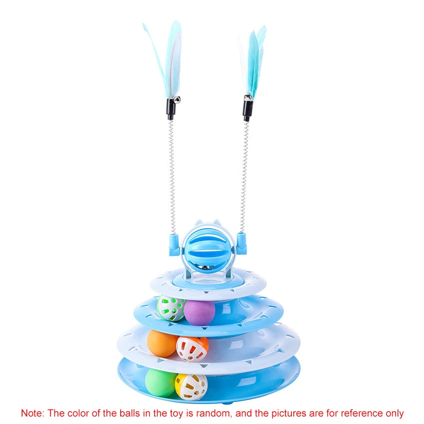 EcoTail™ Interactive Cat Ball Puzzle Toy – Indoor Fun