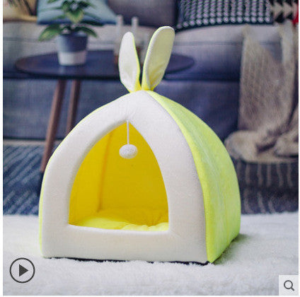 EcoTail™ Cozy Pet Tent House Comfortable Cat Bed & Small Dog Kennel (EcoSafe)