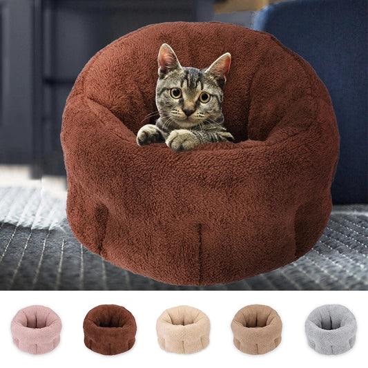 EcoTail™ Plush Pet Bed – Calming Washable Sofa for Dogs & Cats (EcoSafe)