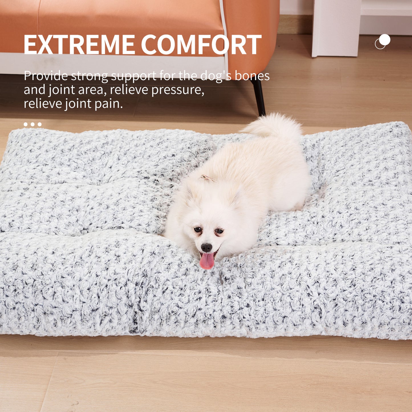 EcoTail Cozy Velvet Dog Bed – Thickened Soft Kennel Mat
