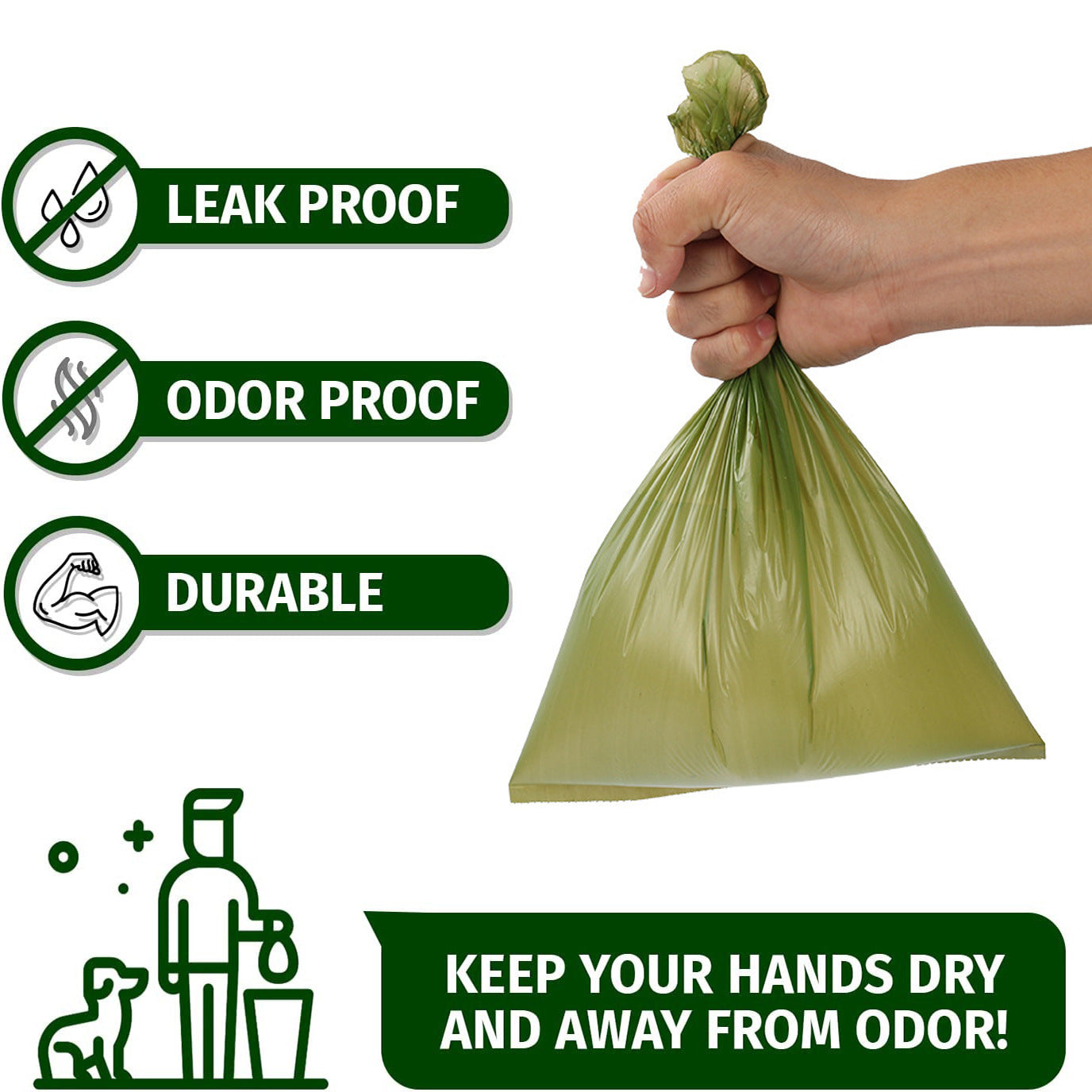 EcoTail™ Extra-Thick Dog Poop Bags – Leak-Proof & Eco-Friendly (EcoSafe)