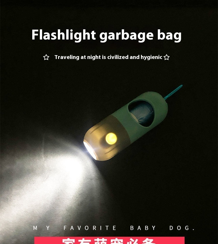 EcoTail™ LED Dog Poop Bag Dispenser – Waste Bag Holder with Light (EcoSafe)