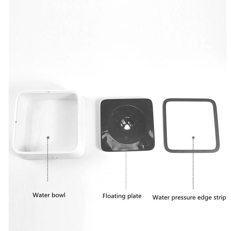 EcoTail™ Smart Floating Water Bowl features a 2L anti-overflow design