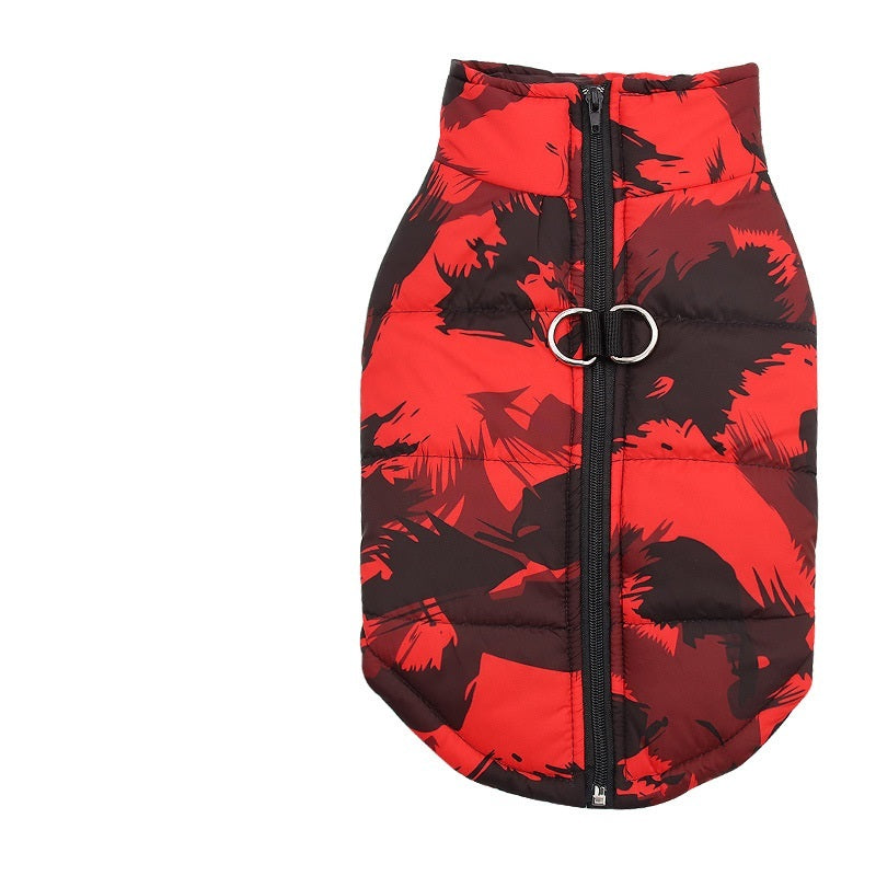 EcoTail Padded Winter Dog Vest with Harness Buckle