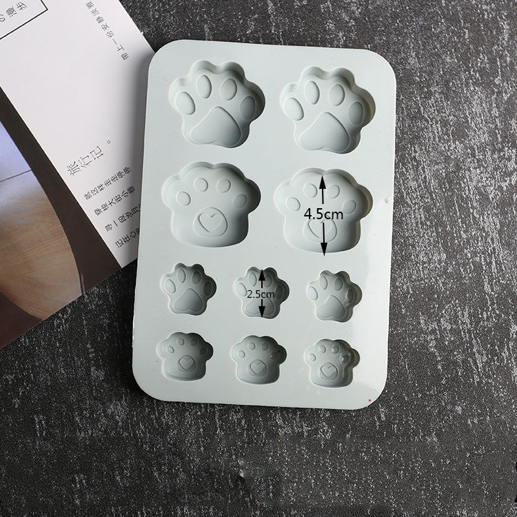 EcoTail Dog Paw Silicone Mold