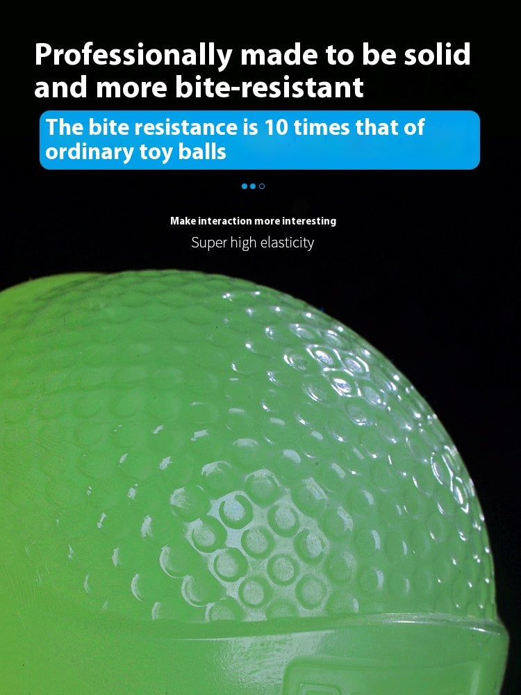 EcoTail™ Glow Ball – Elastic Chew & Play Toy for Dogs