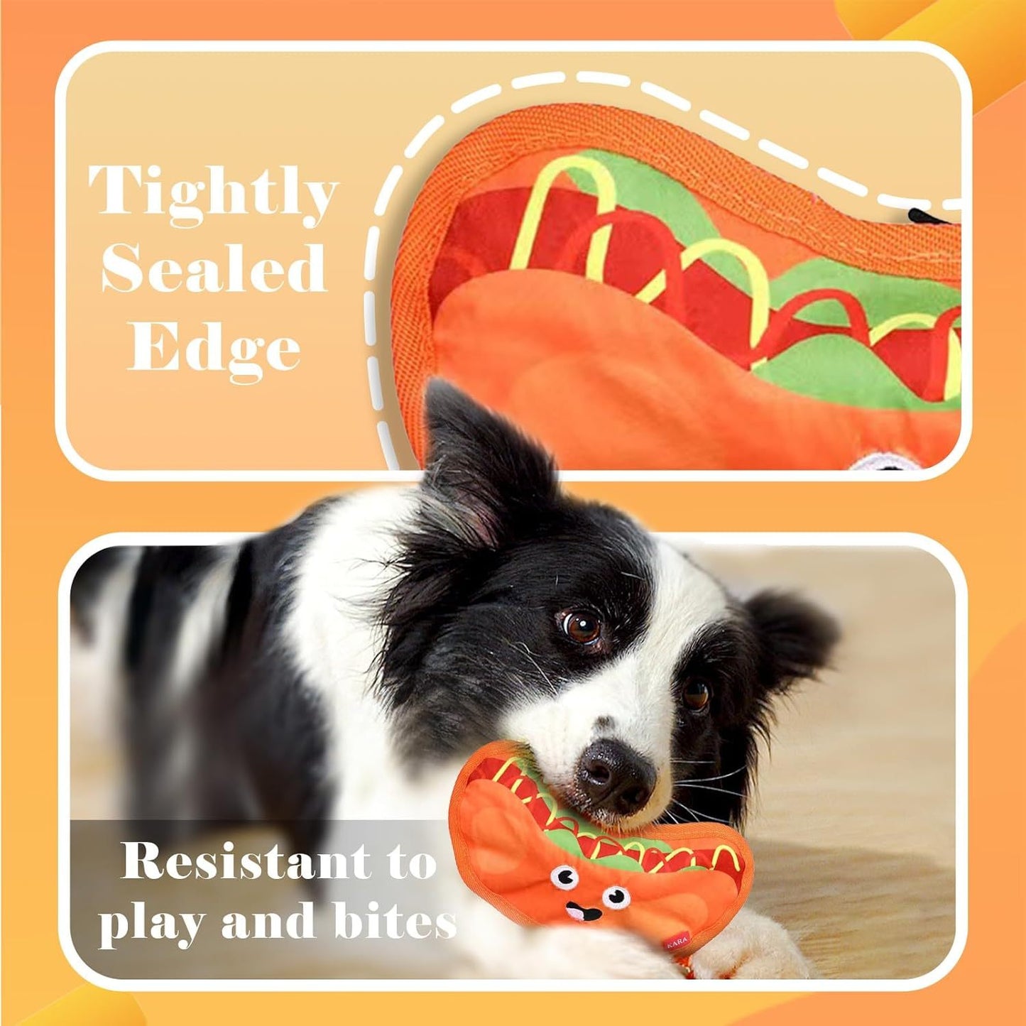 EcoTail Crinkle Dog Toy – No-Stuffing