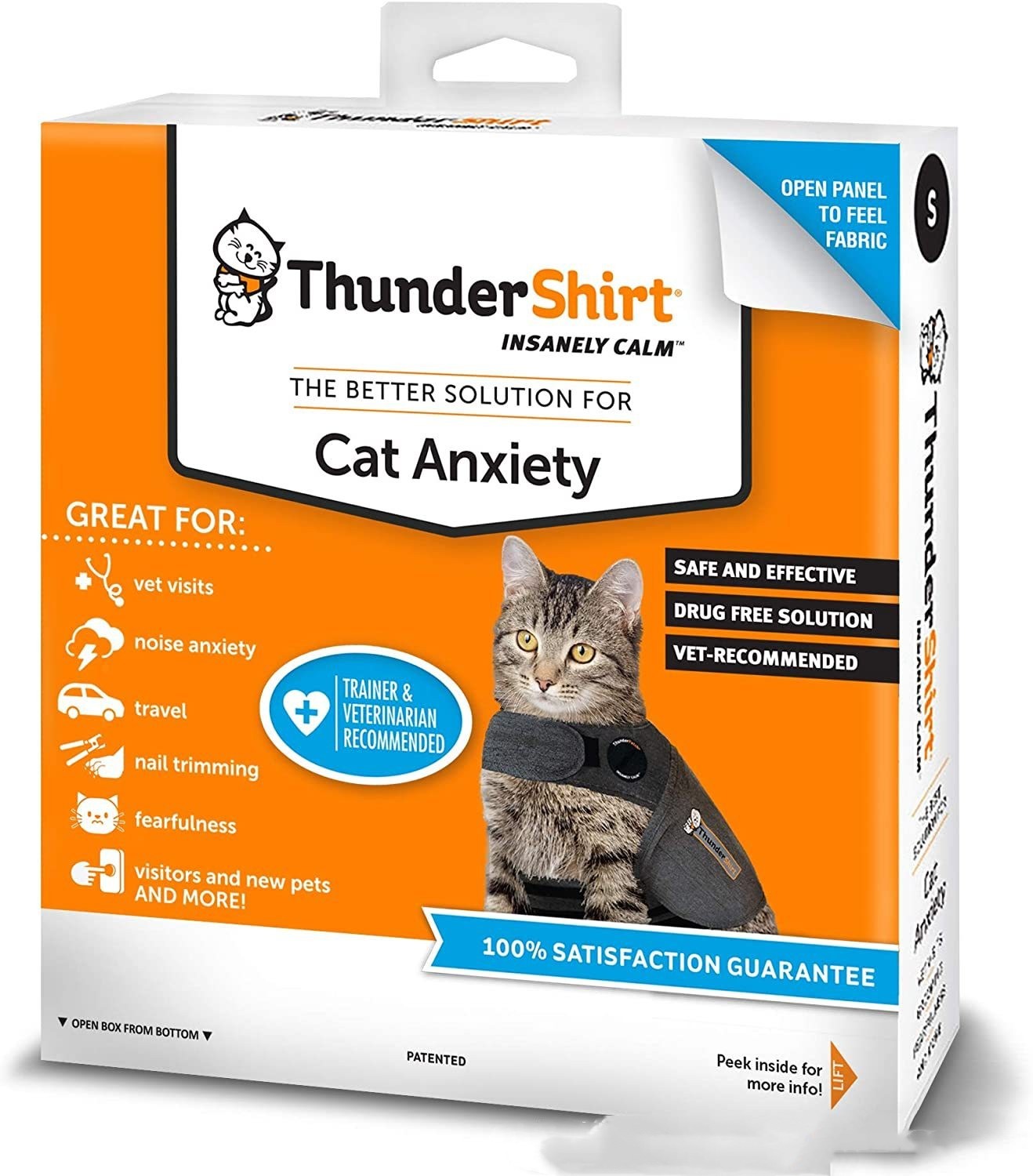 EcoTail™ ThunderShirt for Cats – Anxiety & Stress Relief Vest